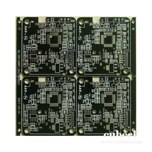 Double sided Printed Circuit Board with Black Solder mask