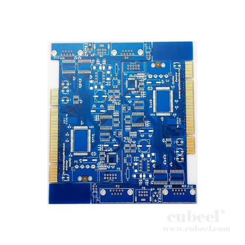 4L Multilayer Immersion gold with blue solder mask and gold fingers